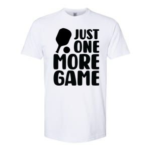 Pickleball Just One More Game Softstyle CVC T-Shirt