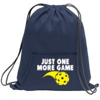 Pickleball Just One More Game Sweatshirt Cinch Pack Bag