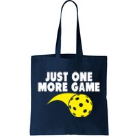 Pickleball Just One More Game Tote Bag