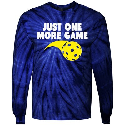 Pickleball Just One More Game Tie-Dye Long Sleeve Shirt