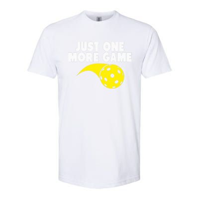 Pickleball Just One More Game Softstyle® CVC T-Shirt