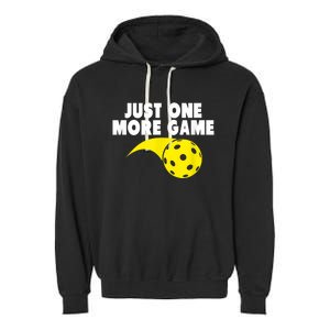 Pickleball Just One More Game Garment-Dyed Fleece Hoodie