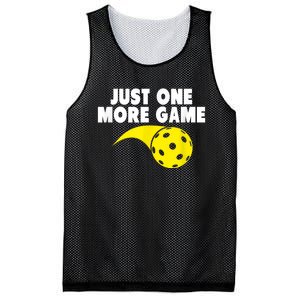 Pickleball Just One More Game Mesh Reversible Basketball Jersey Tank