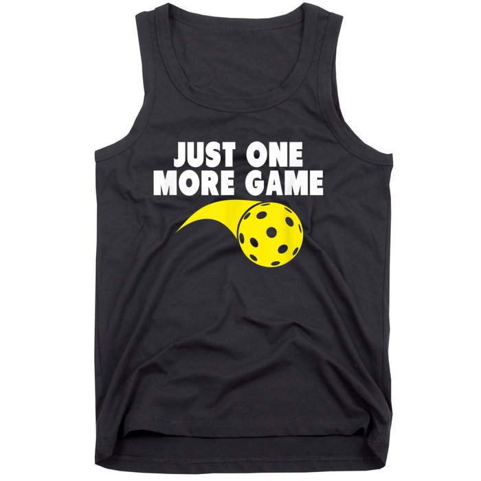 Pickleball Just One More Game Tank Top