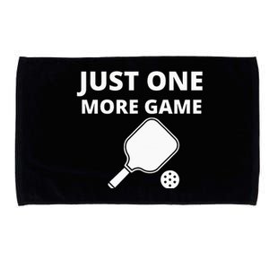 Pickleball Just One More Game funny sport Microfiber Hand Towel