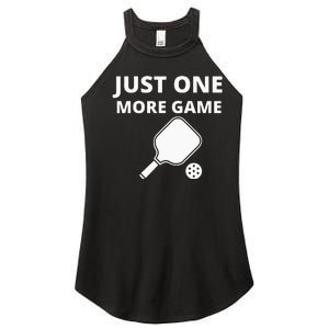 Pickleball Just One More Game funny sport Women's Perfect Tri Rocker Tank