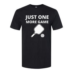 Pickleball Just One More Game funny sport Softstyle CVC T-Shirt