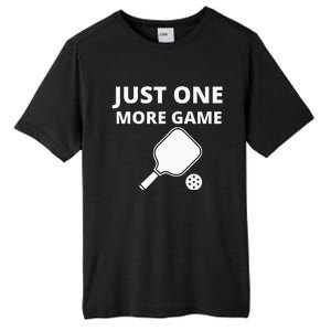 Pickleball Just One More Game funny sport Tall Fusion ChromaSoft Performance T-Shirt