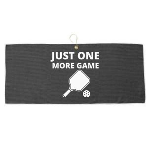 Pickleball Just One More Game funny sport Large Microfiber Waffle Golf Towel