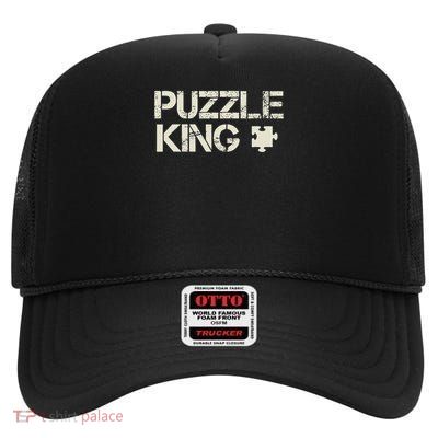 Proud Jigsaw Puzzle King Gifts Lover Puzzle Love Gift High Crown Mesh Back Trucker Hat