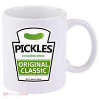 Pickle Jar 11oz C Handle Ceramic Mug