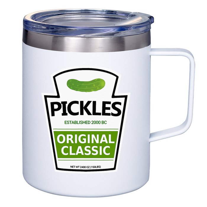 Pickle Jar 12oz Stainless Steel Coffee Mug