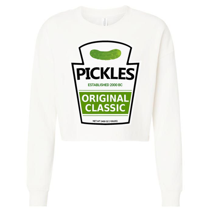 Pickle Jar Cropped Pullover Crew