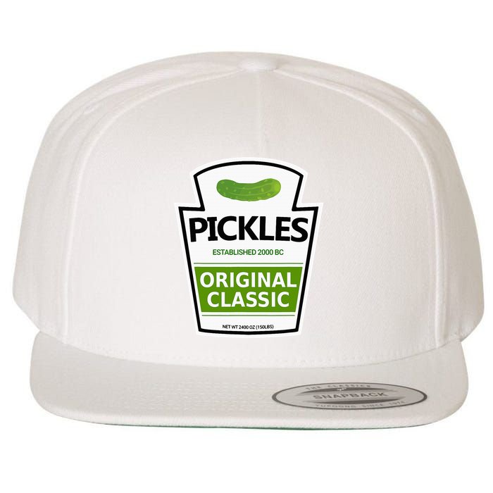 Pickle Jar Wool Snapback Cap
