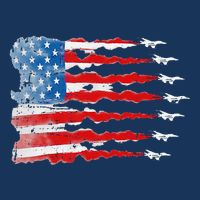 Patriotic Jet Red White Blue Usa Flag 4th Of July Cool Comfort Performance Bucket Hat