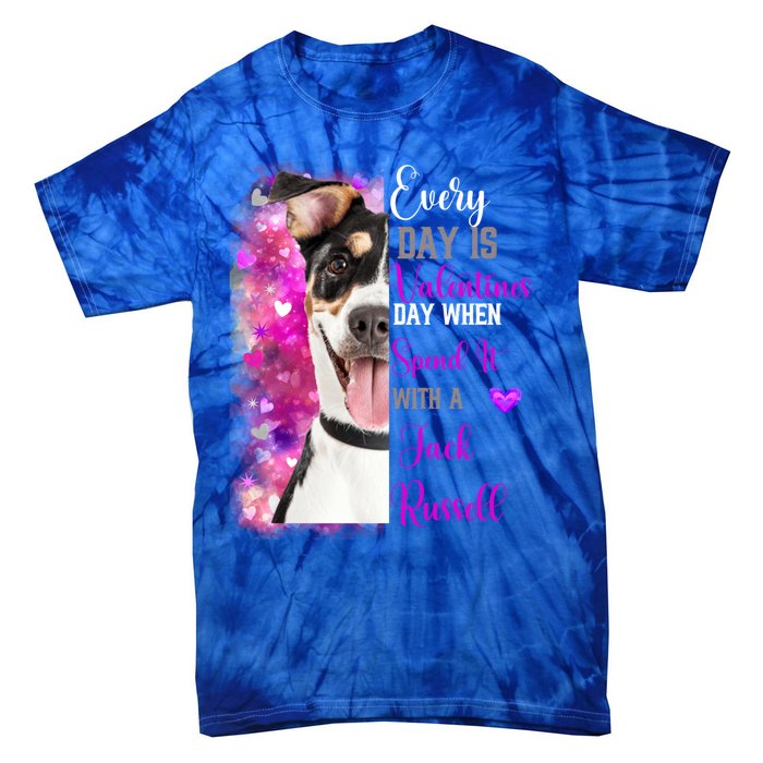 Parsons Jack Russell Mom Funny Valentines Day Dog Lovers Gift Tie-Dye T-Shirt