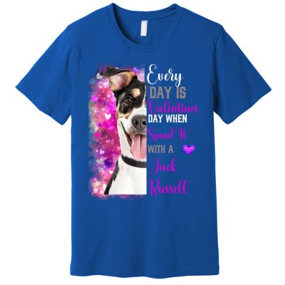 Parsons Jack Russell Mom Funny Valentines Day Dog Lovers Gift Premium T-Shirt