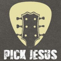 Pick Jesus Religious Musician Idea Guitar Worship Cotton Canvas Backpack