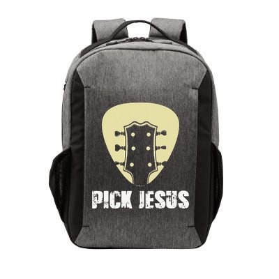 Pick Jesus Religious Musician Idea Guitar Worship Vector Backpack