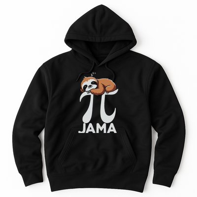 Pi Jama Sloth Pajama Pj 3.14 Pi Number Symbol Math Sloth Hoodie