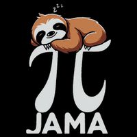 Pi Jama Sloth Pajama Pj 3.14 Pi Number Symbol Math Sloth Flat Bill Trucker Hat