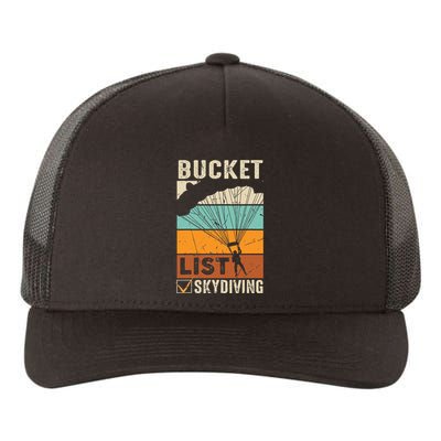 Parachute Jump Skydiver Instructor Bucket Lists Skydiving Yupoong Adult 5-Panel Trucker Hat