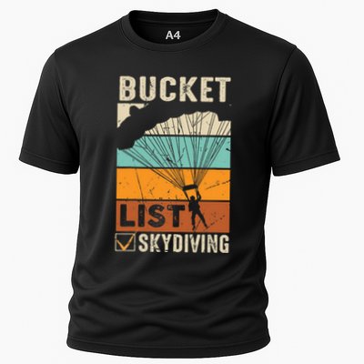 Parachute Jump Skydiver Instructor Bucket Lists Skydiving Performance Shirt