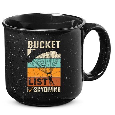 Parachute Jump Skydiver Instructor Bucket Lists Skydiving 15oz Campfire Ceramic Mug