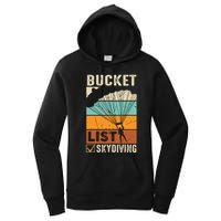 Parachute Jump Skydiver Instructor Bucket Lists Skydiving Women's Pullover Hoodie