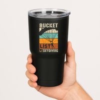 Parachute Jump Skydiver Instructor Bucket Lists Skydiving Tumbler