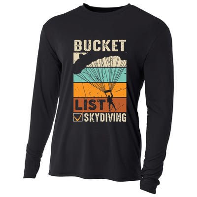 Parachute Jump Skydiver Instructor Bucket Lists Skydiving Cooling Performance Long Sleeve Crew