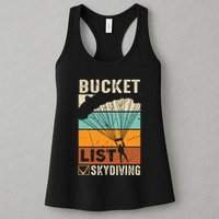 Parachute Jump Skydiver Instructor Bucket Lists Skydiving Womens Tank Top