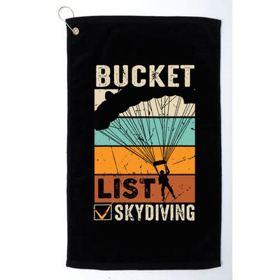 Parachute Jump Skydiver Instructor Bucket Lists Skydiving Golf Towel