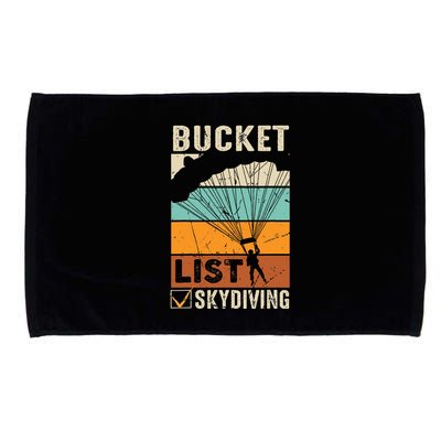 Parachute Jump Skydiver Instructor Bucket Lists Skydiving Microfiber Hand Towel