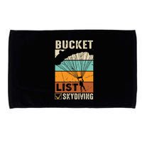 Parachute Jump Skydiver Instructor Bucket Lists Skydiving Microfiber Hand Towel