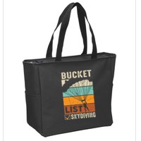 Parachute Jump Skydiver Instructor Bucket Lists Skydiving Zip Tote Bag