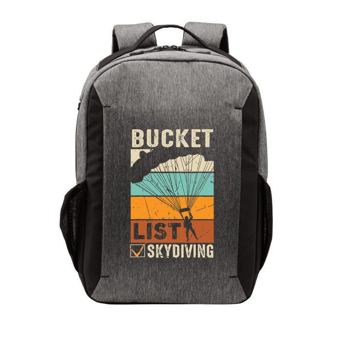 Parachute Jump Skydiver Instructor Bucket Lists Skydiving Vector Backpack