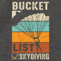Parachute Jump Skydiver Instructor Bucket Lists Skydiving Vector Backpack