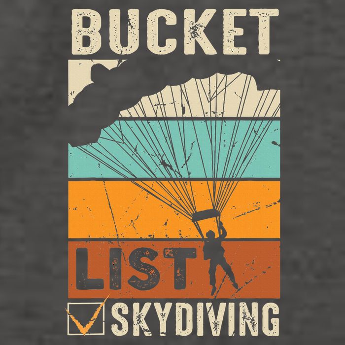 Parachute Jump Skydiver Instructor Bucket Lists Skydiving Vector Backpack