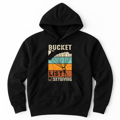 Parachute Jump Skydiver Instructor Bucket Lists Skydiving Hoodie