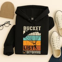 Parachute Jump Skydiver Instructor Bucket Lists Skydiving Hoodie