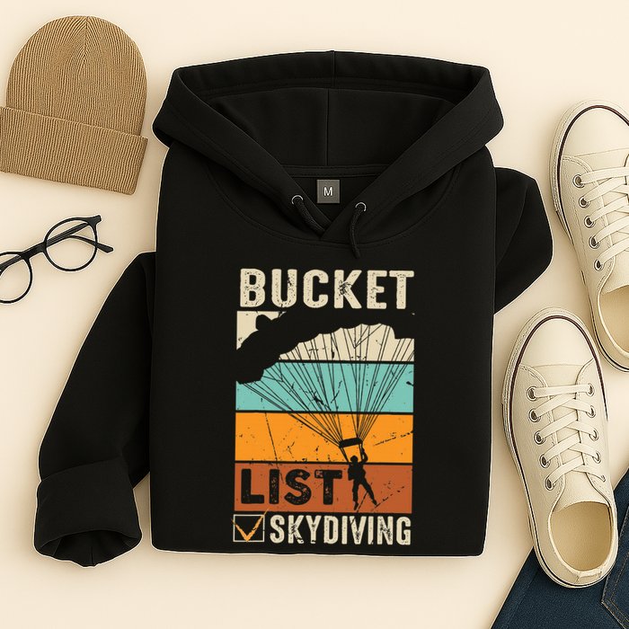 Parachute Jump Skydiver Instructor Bucket Lists Skydiving Hoodie