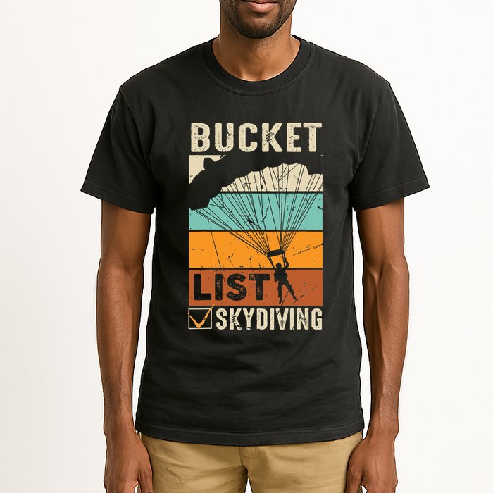 Parachute Jump Skydiver Instructor Bucket Lists Skydiving Tall T-Shirt