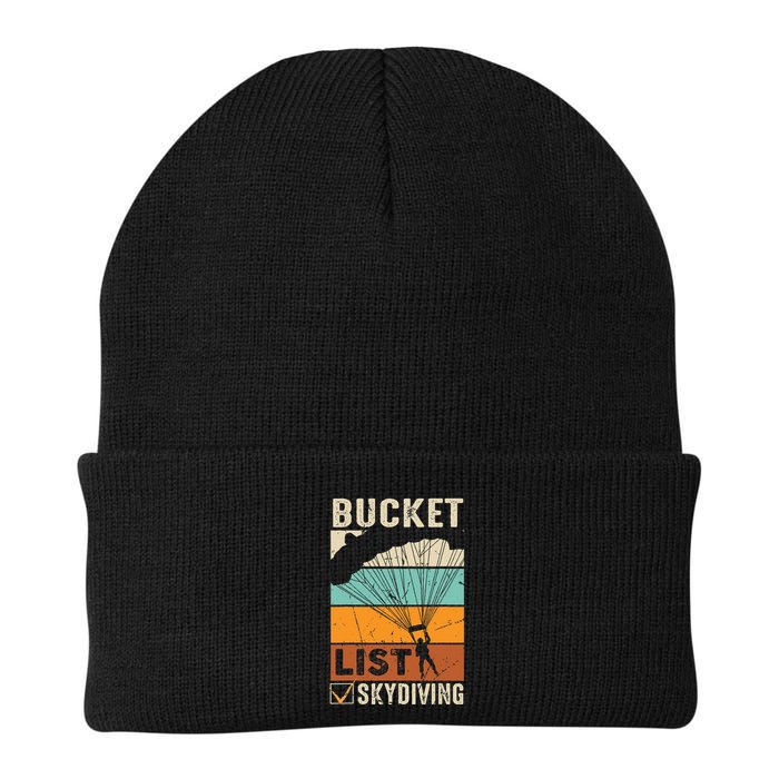 Parachute Jump Skydiver Instructor Bucket Lists Skydiving Knit Cap Winter Beanie