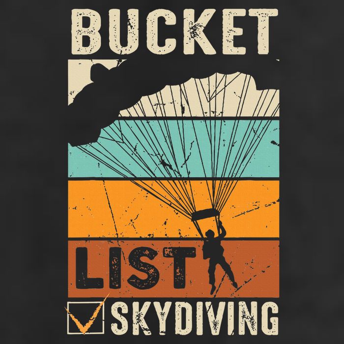 Parachute Jump Skydiver Instructor Bucket Lists Skydiving Knit Cap Winter Beanie