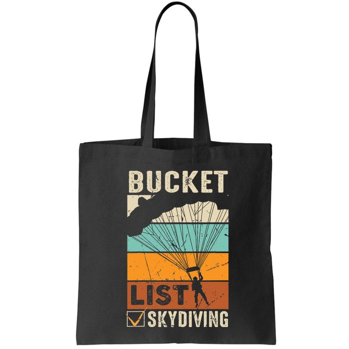 Parachute Jump Skydiver Instructor Bucket Lists Skydiving Bag