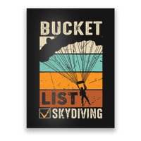 Parachute Jump Skydiver Instructor Bucket Lists Skydiving Poster