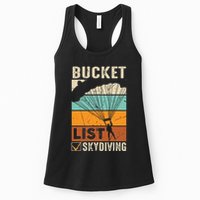 Parachute Jump Skydiver Instructor Bucket Lists Skydiving Womens Tank Top