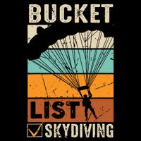 Parachute Jump Skydiver Instructor Bucket Lists Skydiving Baby Bodysuit