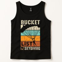 Parachute Jump Skydiver Instructor Bucket Lists Skydiving Tank Top